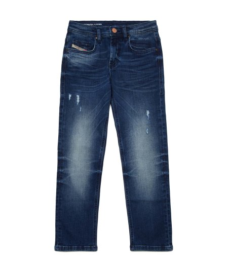 Jeans Bambino Straight Scuro Sfumato 2020 D-Viker