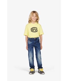 Jeans Bambino Straight Scuro Sfumato 2020 D-Viker