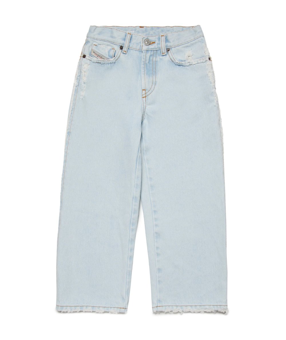 Jeans Bambina Flare Chiaro con Abrasioni 2004