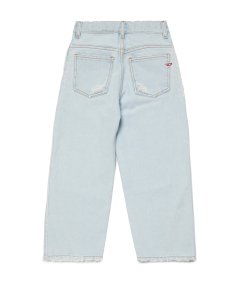 Jeans Bambina Flare Chiaro con Abrasioni 2004