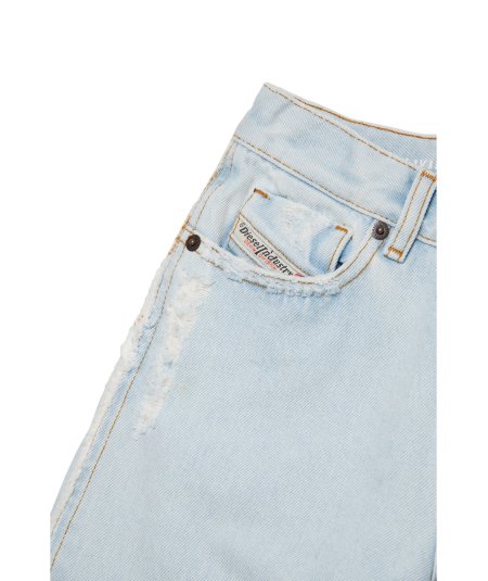 Jeans Bambina Flare Chiaro con Abrasioni 2004