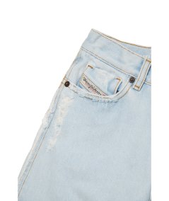 Jeans Bambina Flare Chiaro con Abrasioni 2004