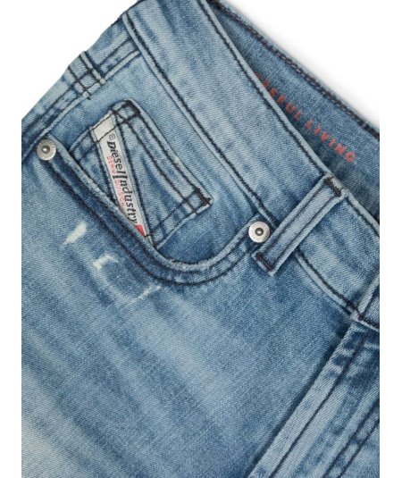 Jeans in Denim D- Lucas di cotone con Sfumature Bambino