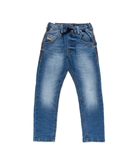 Jeans in Denim Krooley con Coulisse in Vita Bambino