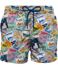 Costume Pantaloncino con Coulisse Stampa Wish You Bambino