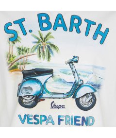 T-Shirt da Bambino in Cotone con Stampa Vespa Friend Edizione Speciale