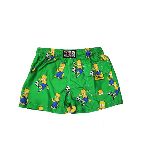 Costume Pantaloncino con Coulisse Stampa Bart Soccer Bambino