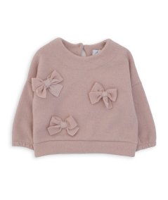 Maglia Punto Milano Bambina con Fiocchi