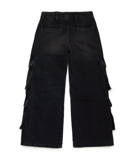 Jeans Straight Nero - D-Sire Cargo Bambina