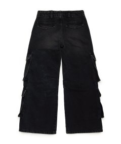 Jeans Straight Nero - D-Sire Cargo Bambina