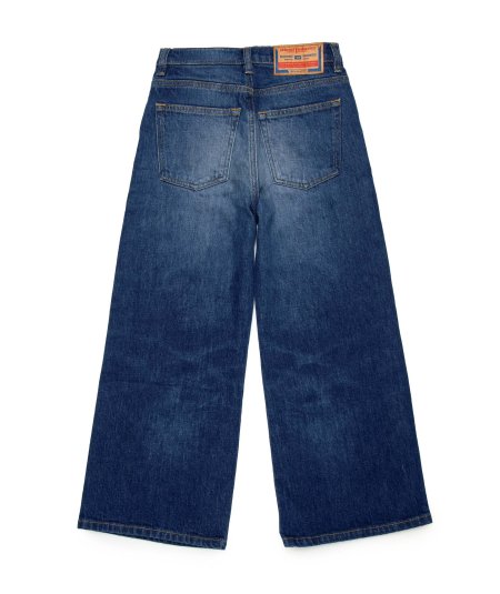 Jeans Straight Blu Medio con Strappi - 1996 D-Sire Bambina