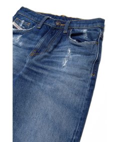 Jeans Straight Blu Medio con Strappi - 1996 D-Sire Bambina