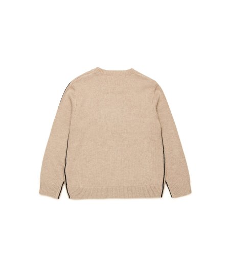 Pullover in Maglia Rasata Misto Cashmere Bambino