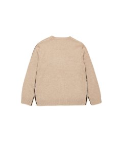 Pullover in Maglia Rasata Misto Cashmere Bambino