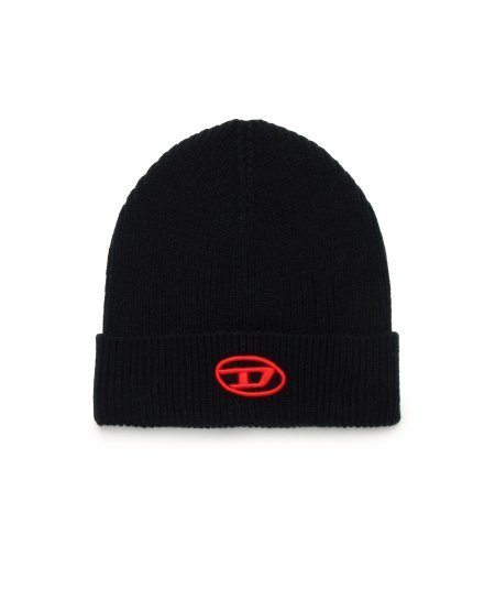 Berretto Beanie con Logo Oval D Unisex