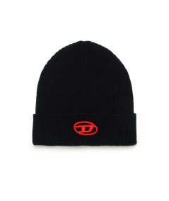 Berretto Beanie con Logo Oval D Unisex