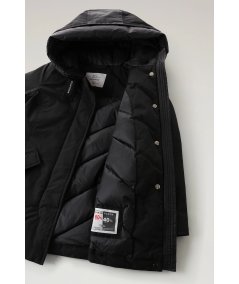 Arctic Parka da bambina in Ramar Cloth Nero