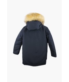 Piumino Parka da Bambino con Cappuccio Pelliccia